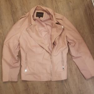 faux leather jacket